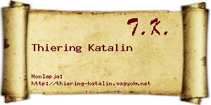 Thiering Katalin névjegykártya